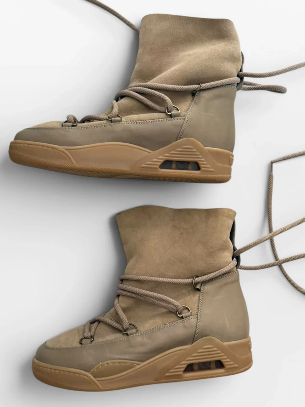 Seraphini Tan Suede Shearling Lined Boots EU 39 — Like New, $500 Retail